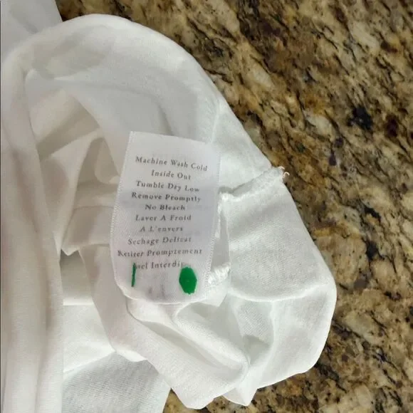 Frank & Eileen White 100% Cotton Long Sleeve Polo Popover Top Size S - Picture 8 of 10